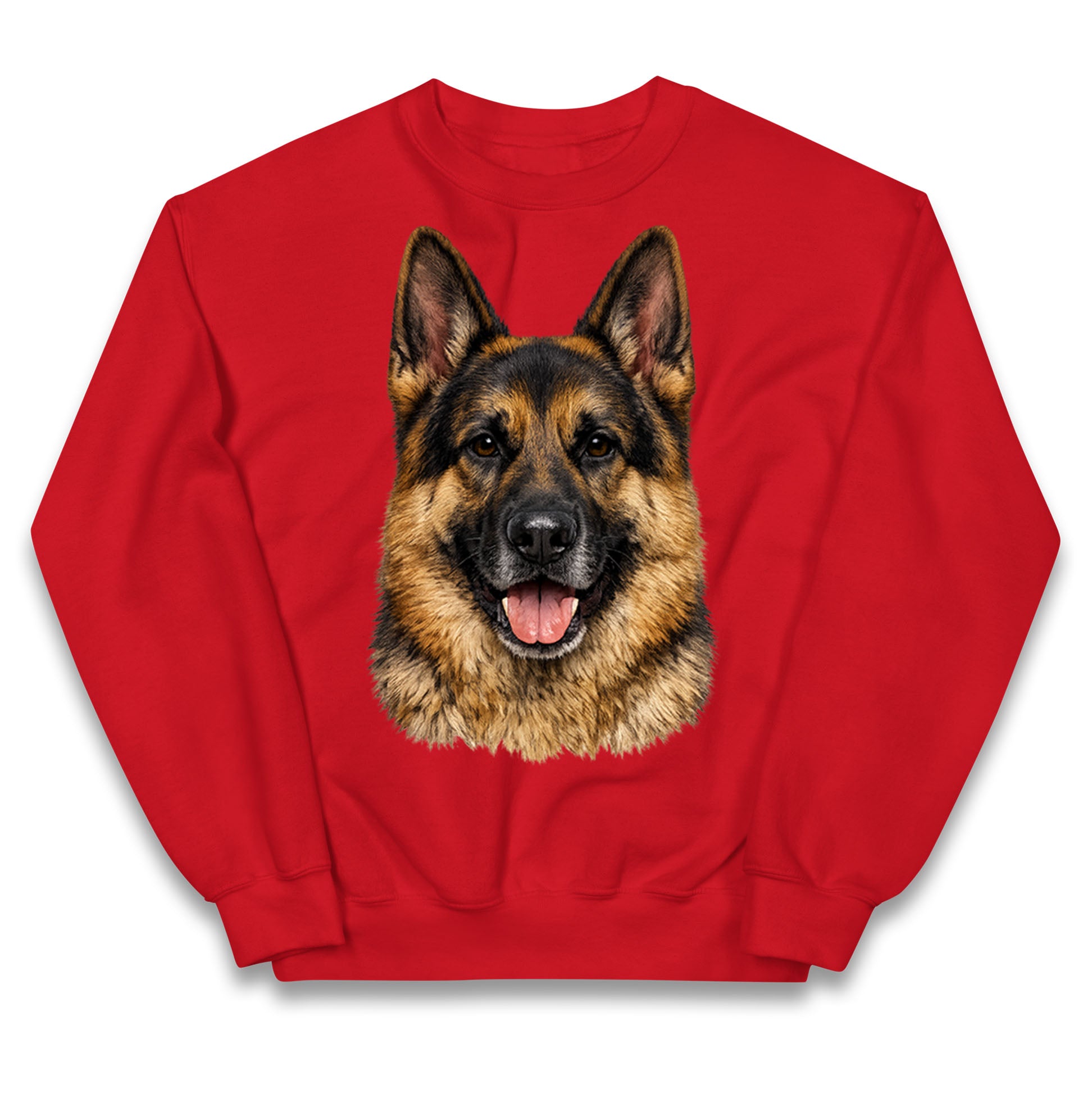 German Shepherd Dog Face Kids Jumper 