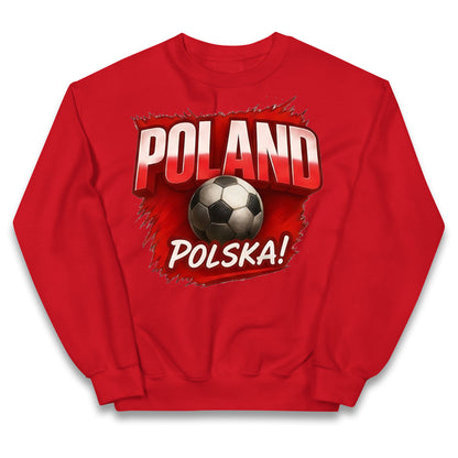 Poland Retro World Cup  Kids Jumper