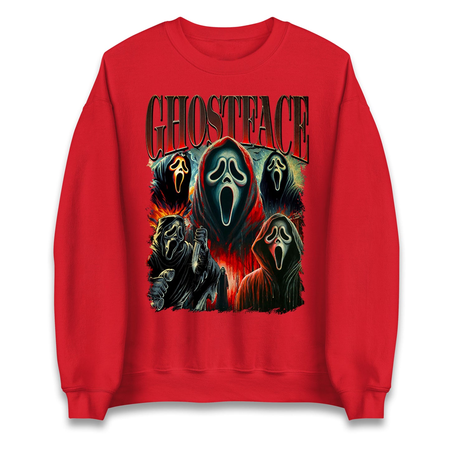 Ghost Face Halloween Bootleg Unisex Sweatshirt