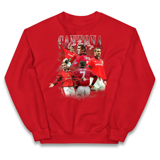 Retro Cantona Bootleg Football Kids Jumper