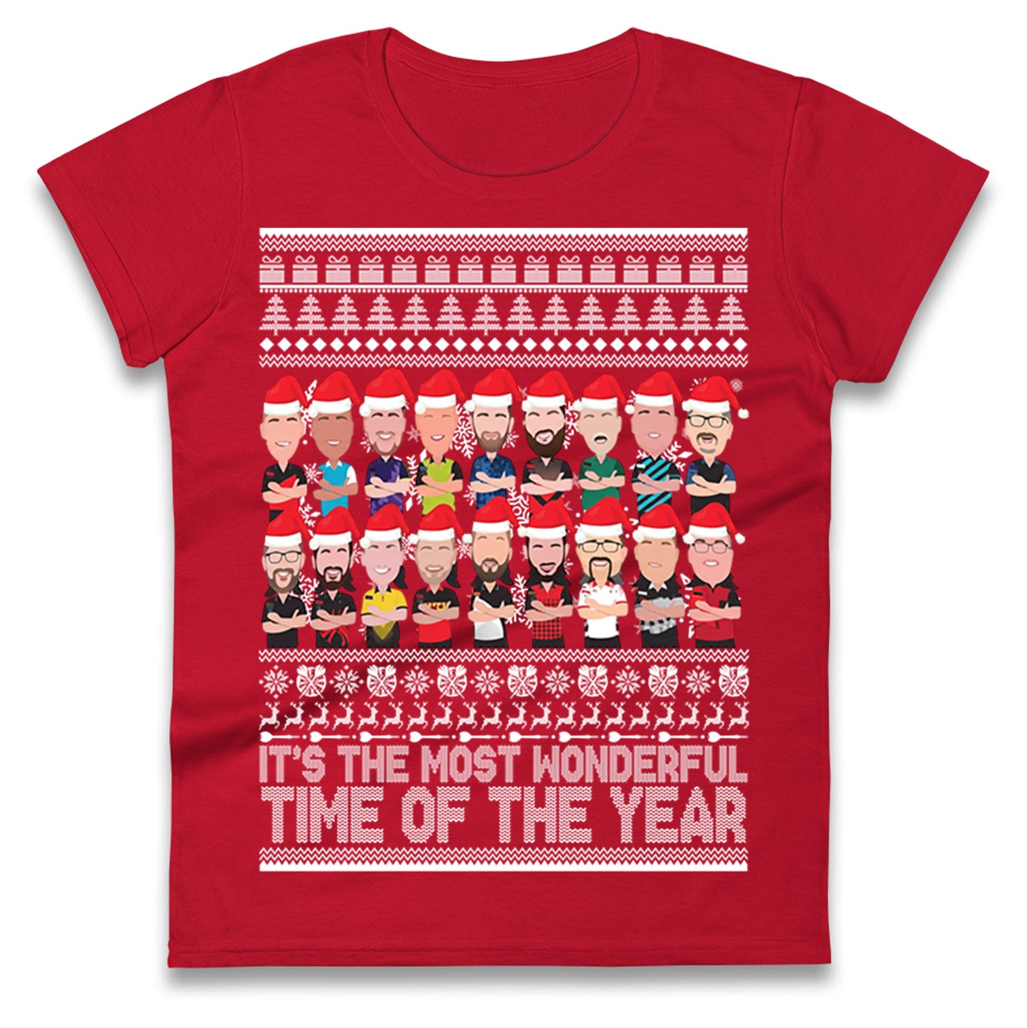 Darts Christmas Ladies T Shirt