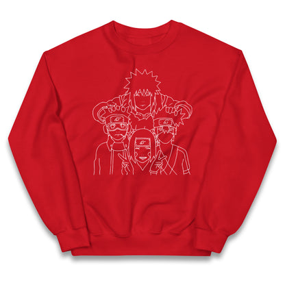 Naruto Shippuden jumper Minato Namikaze Kakashi Hatake Obito Uchiha Rin Nohara Top