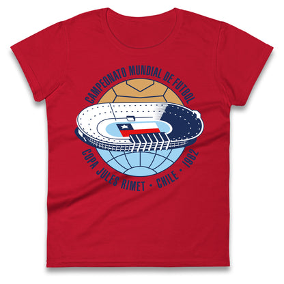 Chile 1962 Retro World Cup Ladies T Shirt 