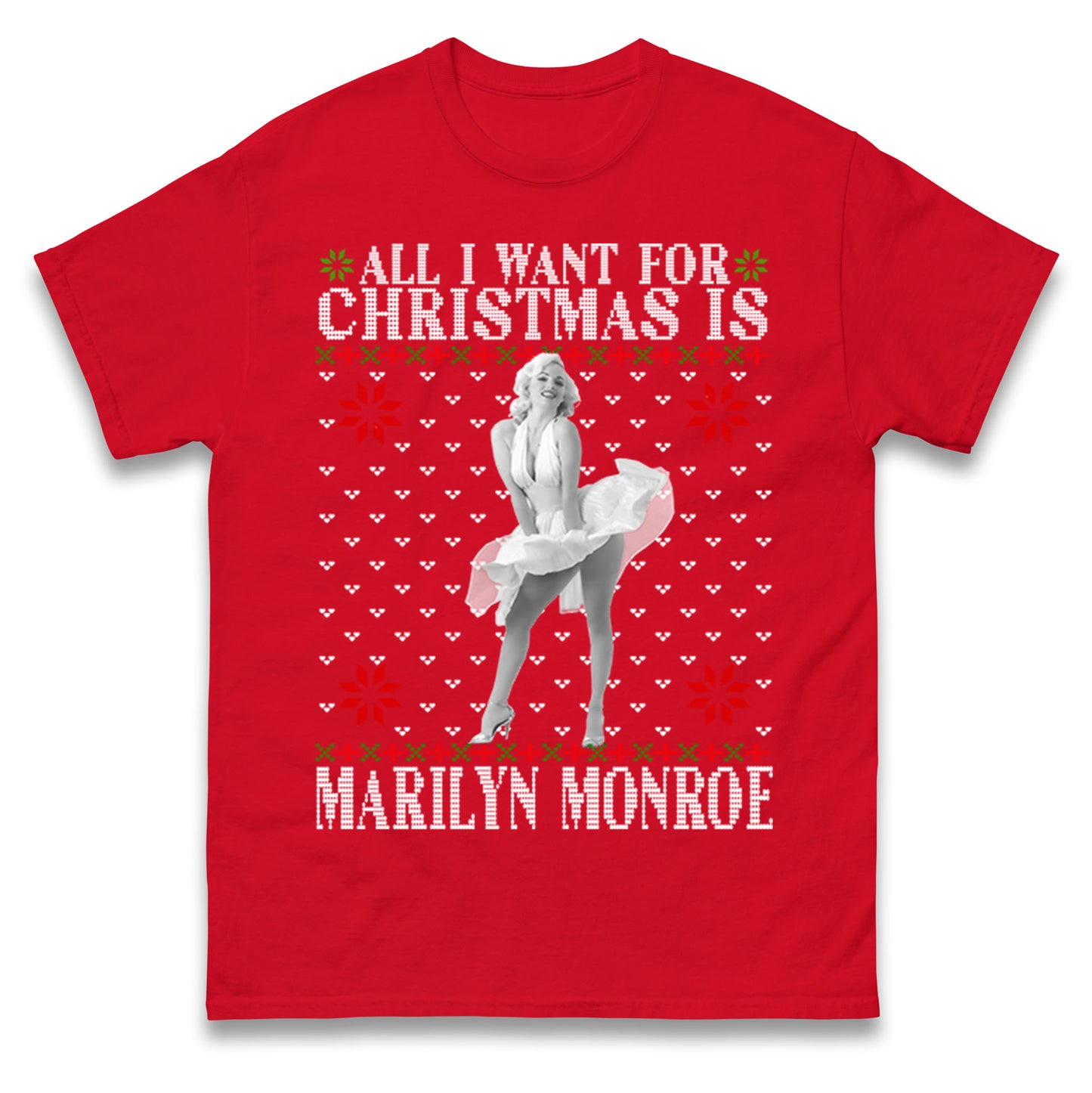 marilyn monroe christmas t shirt