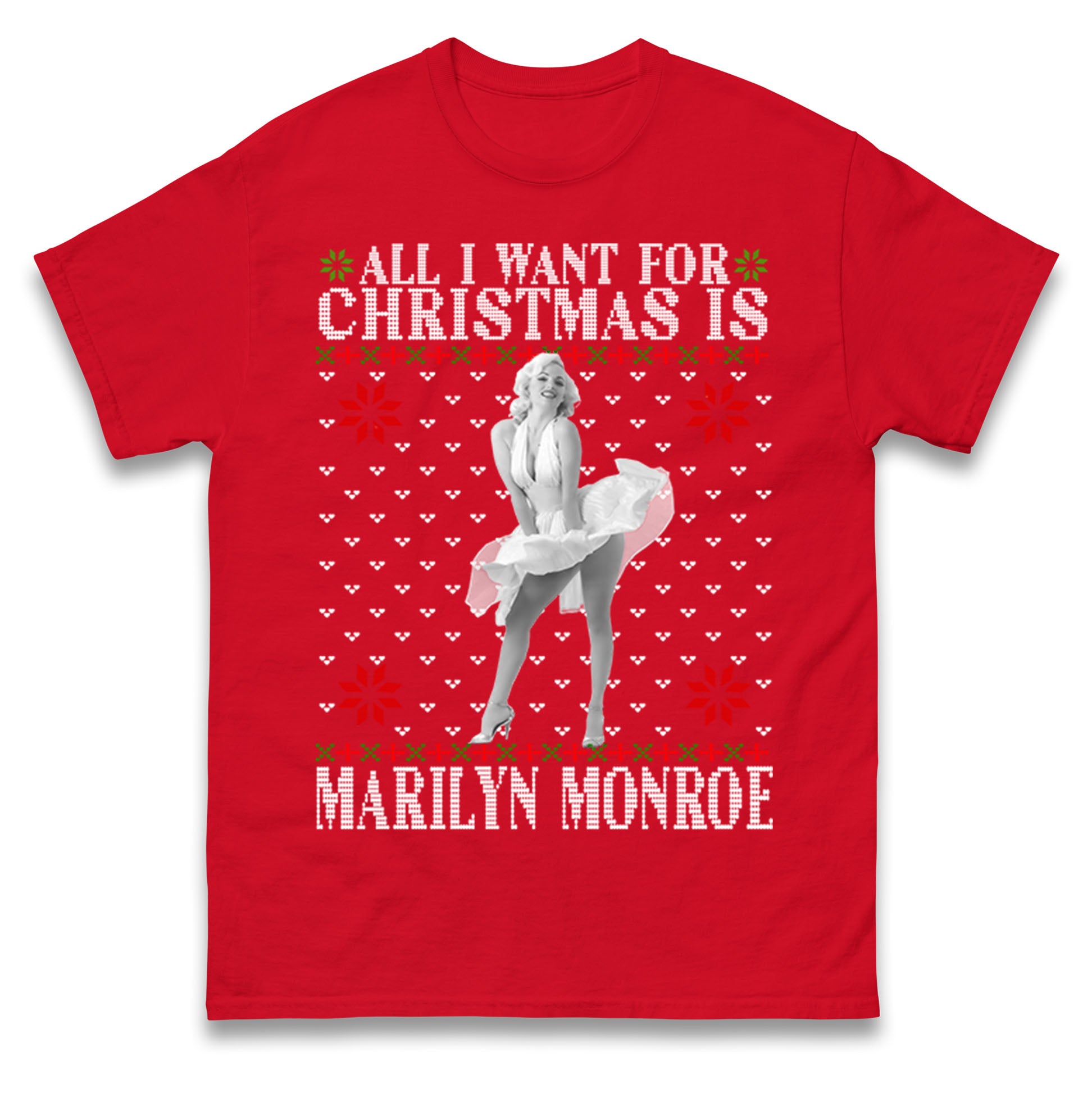 marilyn monroe christmas t shirt