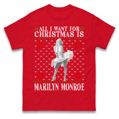 marilyn monroe christmas t shirt