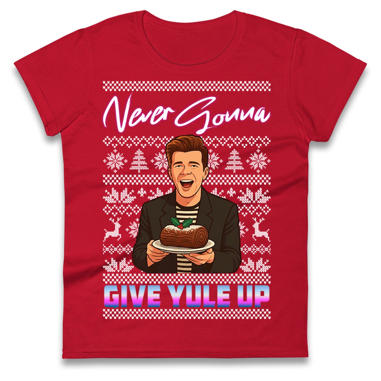 Rick Astley Christmas Ladies T Shirt