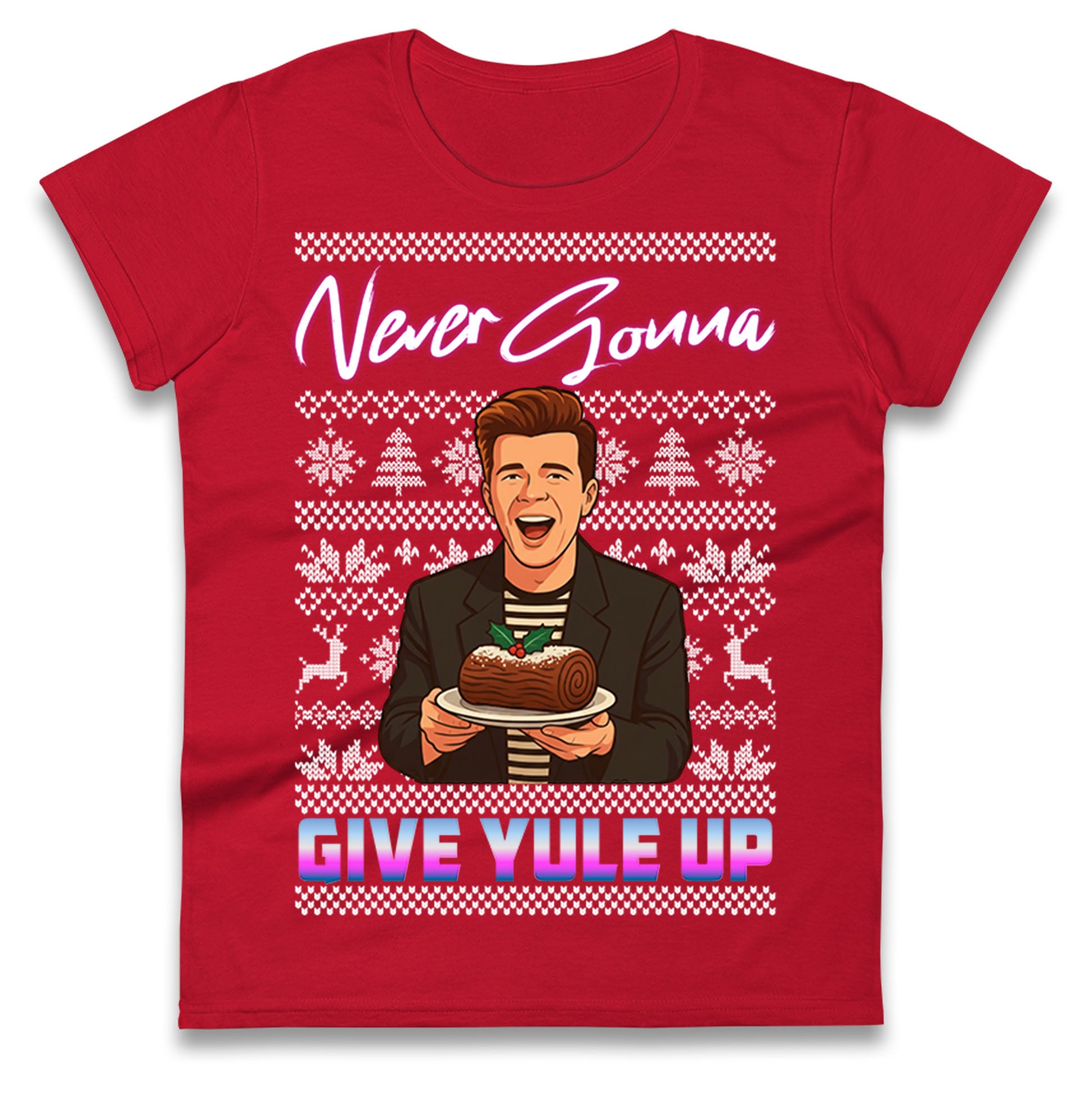 Rick Astley Christmas Ladies T Shirt