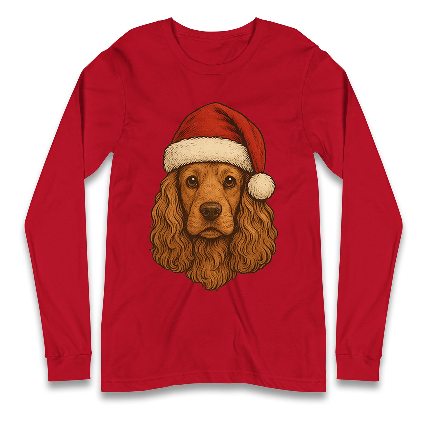 Cocker Spaniel Christmas Longsleeve T Shirt