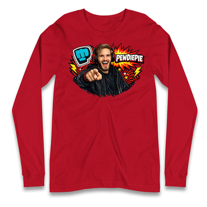 PewDiePie YouTuber Longsleeve T Shirt