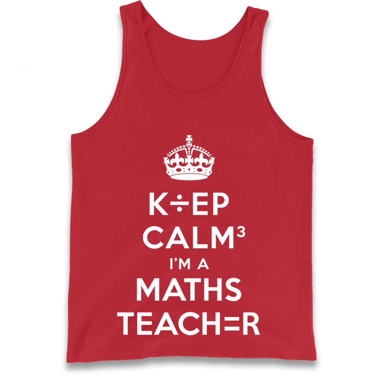 Keep Calm I’m A Maths Teacher Tank Top 