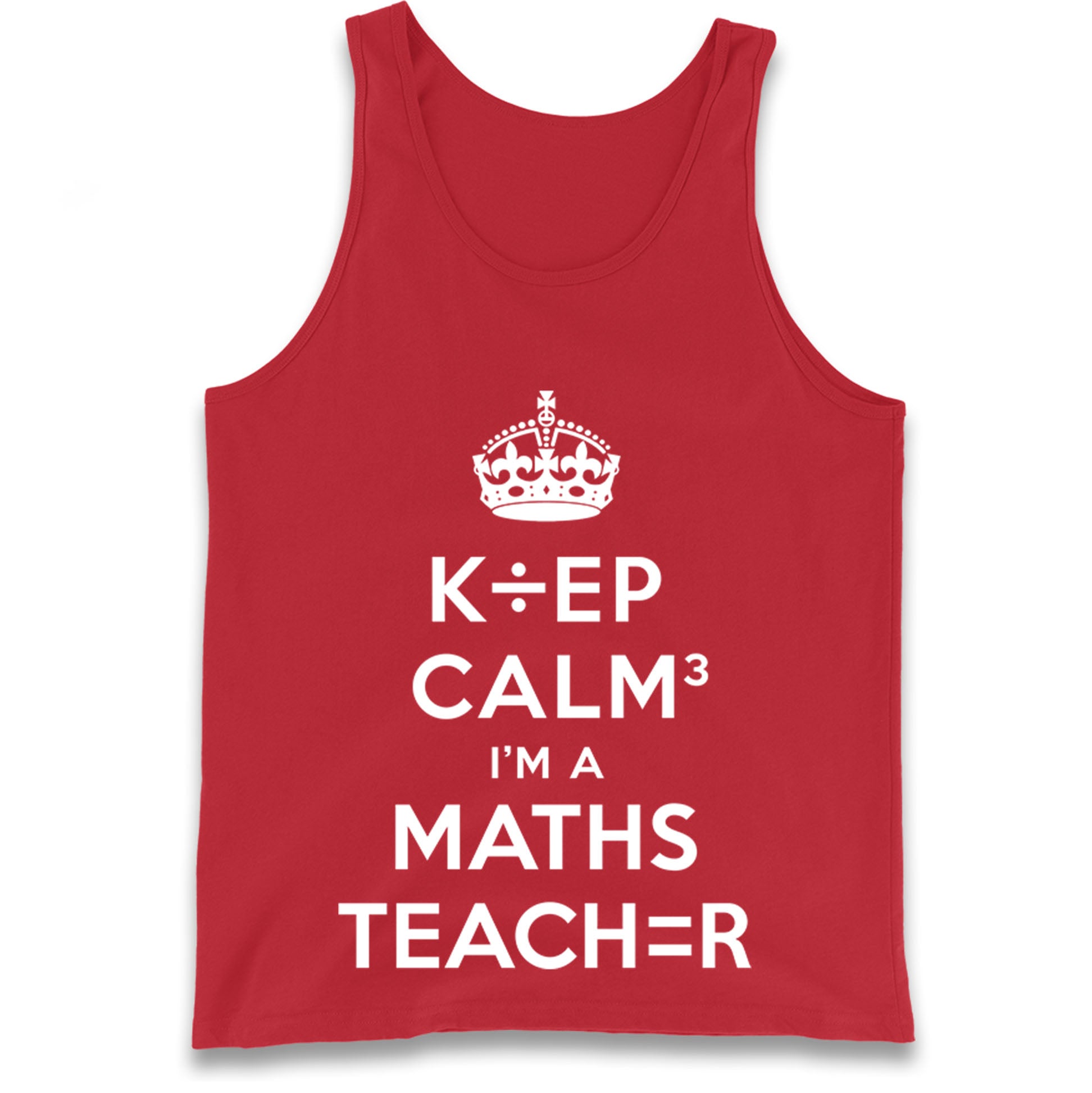 Keep Calm I’m A Maths Teacher Tank Top 