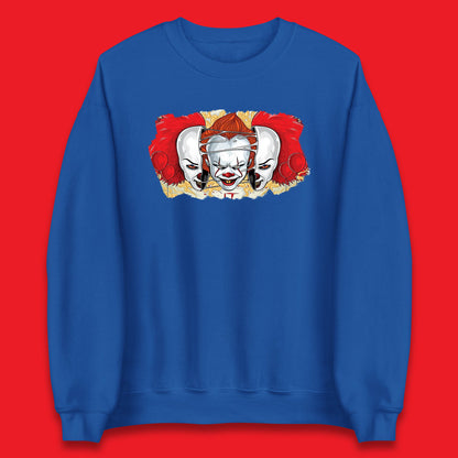 IT Pennywise Clown Halloween Horror Movie Character Evil Clown Costume Serial Killer Unisex Sweatshirt