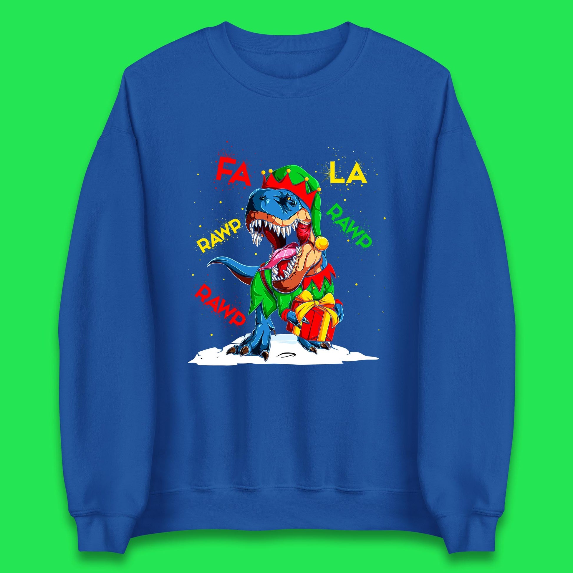 dinosaur christmas sweatshirt