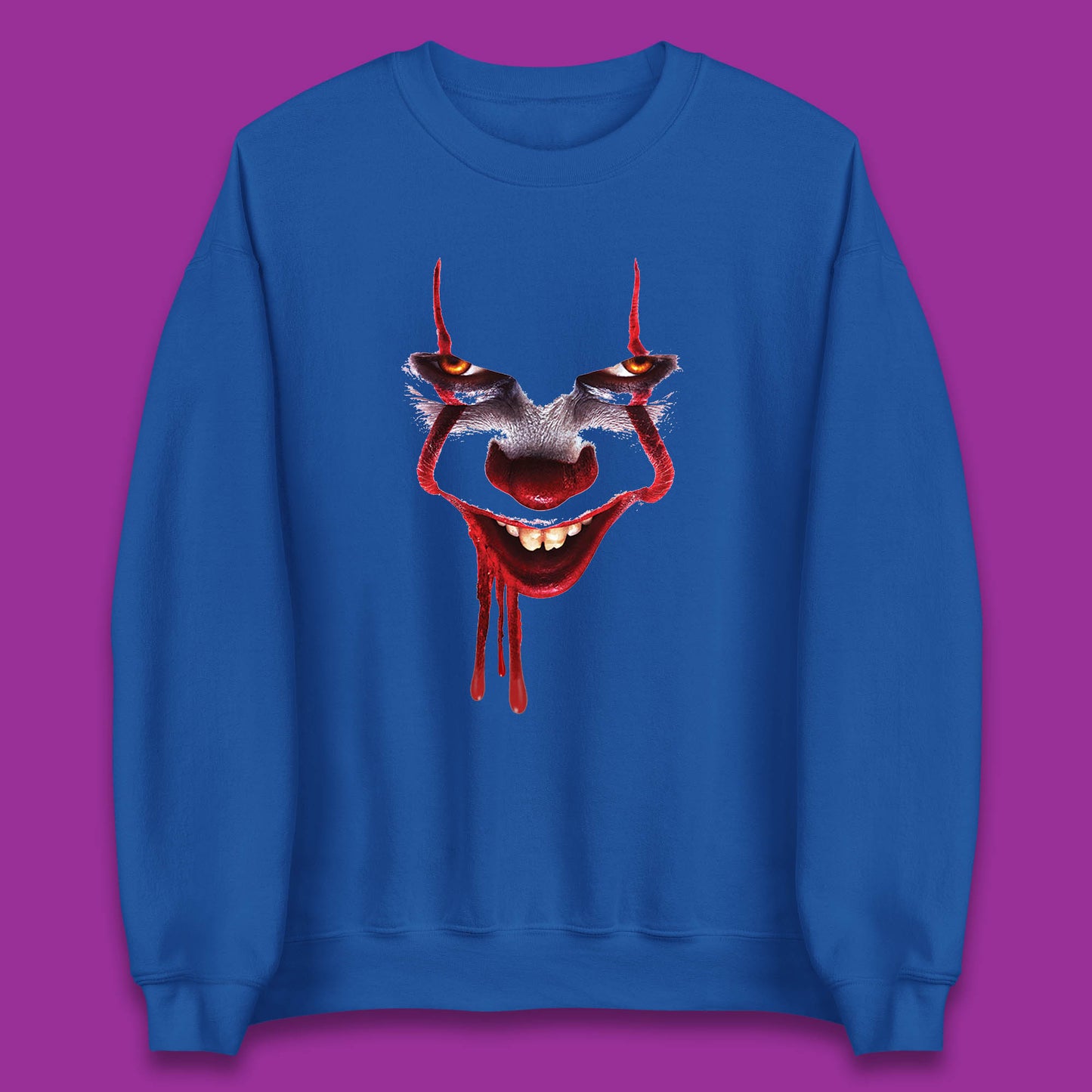Pennywise Clown IT Chapter 2 Halloween Horror Movie Character Unisex Sweatshirt