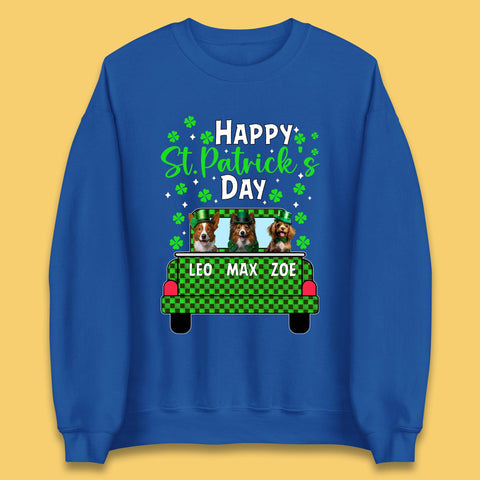Personalised Dog St. Patrick's Day Unisex Sweatshirt