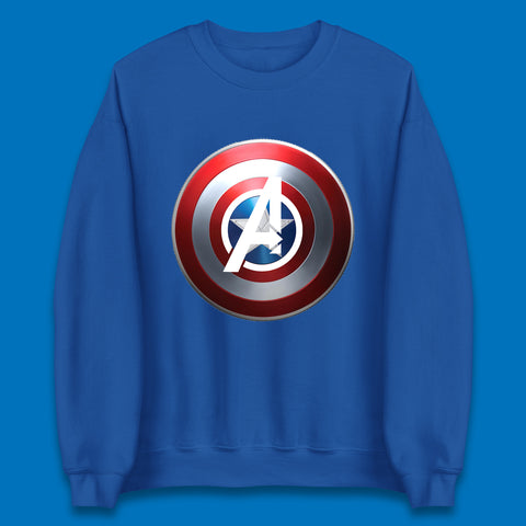 Captain America's Shield Marvel Avengers Captain America Cosplay The Captain Steven Rogers Unisex Sweatshirt