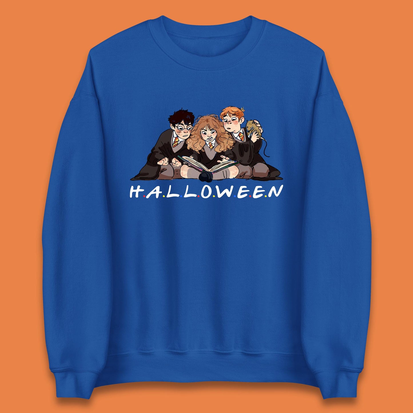 Halloween Harry Potter Series Character Harry, Ron and Hermione Friends Movie Spoof Fantasy Novels Film  Unisex Sweatshirt