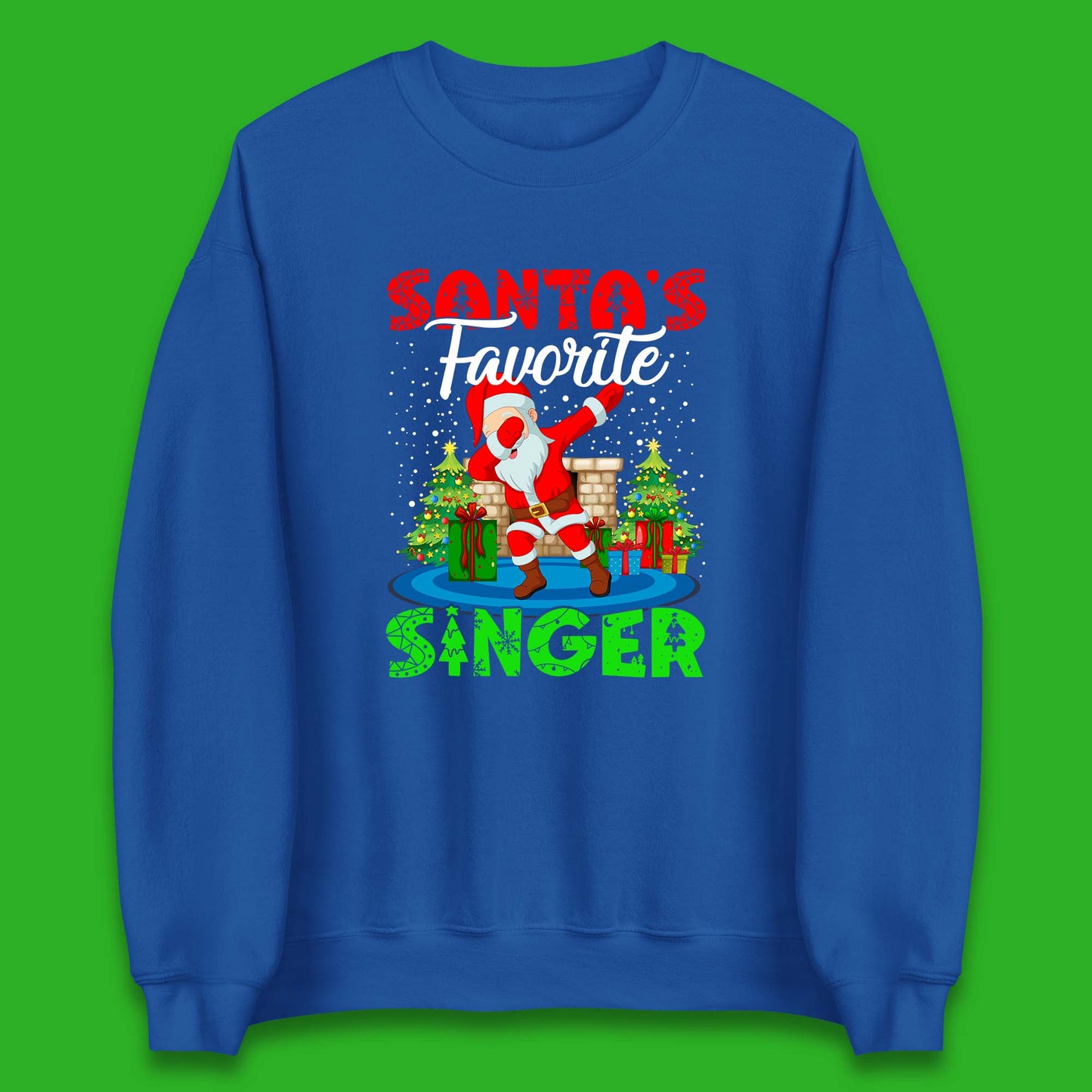 christmas dabbing santa sweatshirt