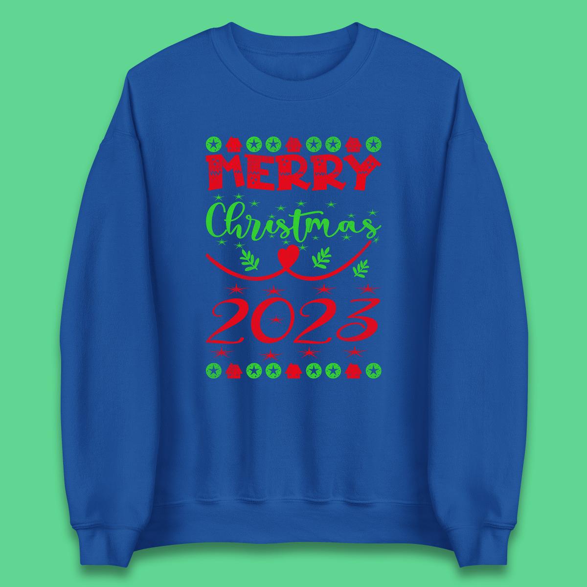 Merry Christmas 2023 Winter Holiday Xmas Festive Celebration Unisex Sweatshirt