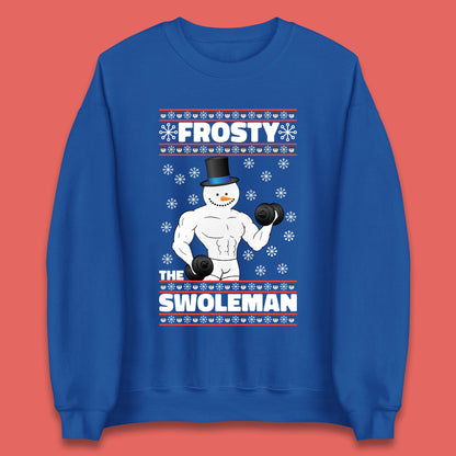 Frosty The Swoleman Christmas Gym Unisex Sweatshirt