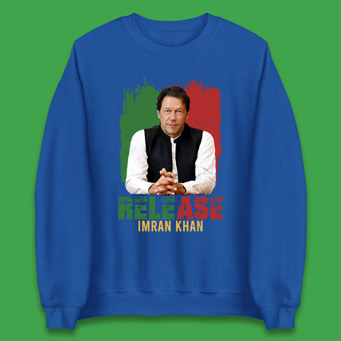 Release Imran Khan Prisoner No 804 Stand With Imran Khan Pakistan Unisex Sweatshirt