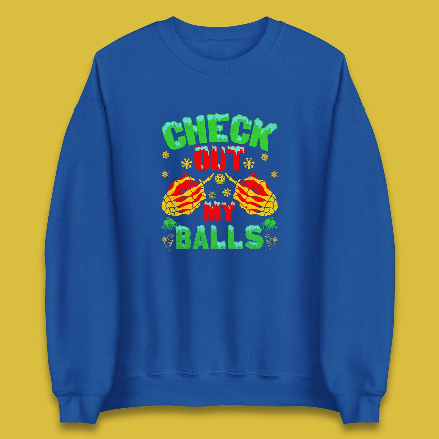 skeleton hands christmas sweatshirt