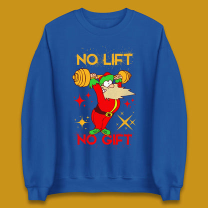 santa workout christmas sweatshirt