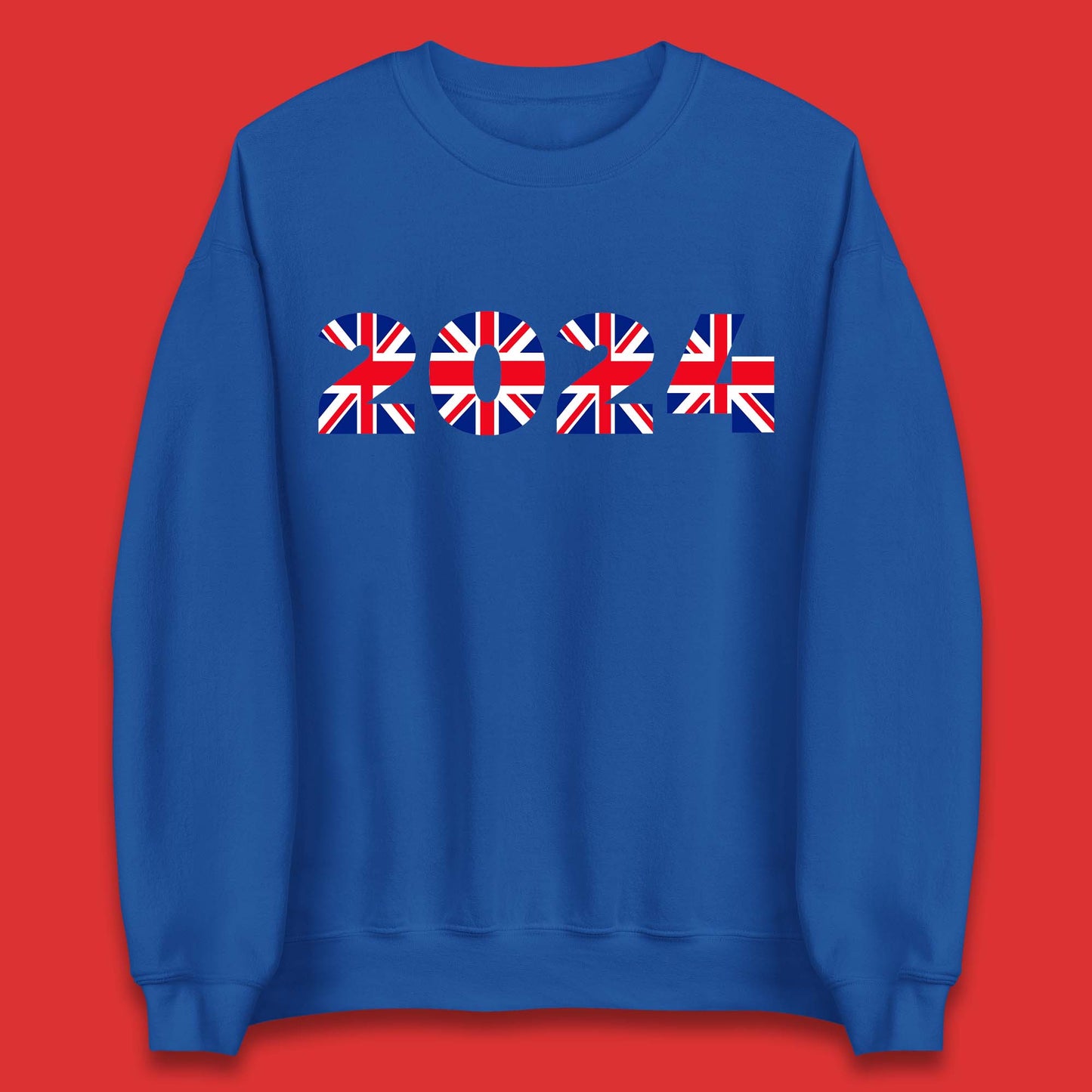 New Year 2024 UK Flag Unisex Sweatshirt