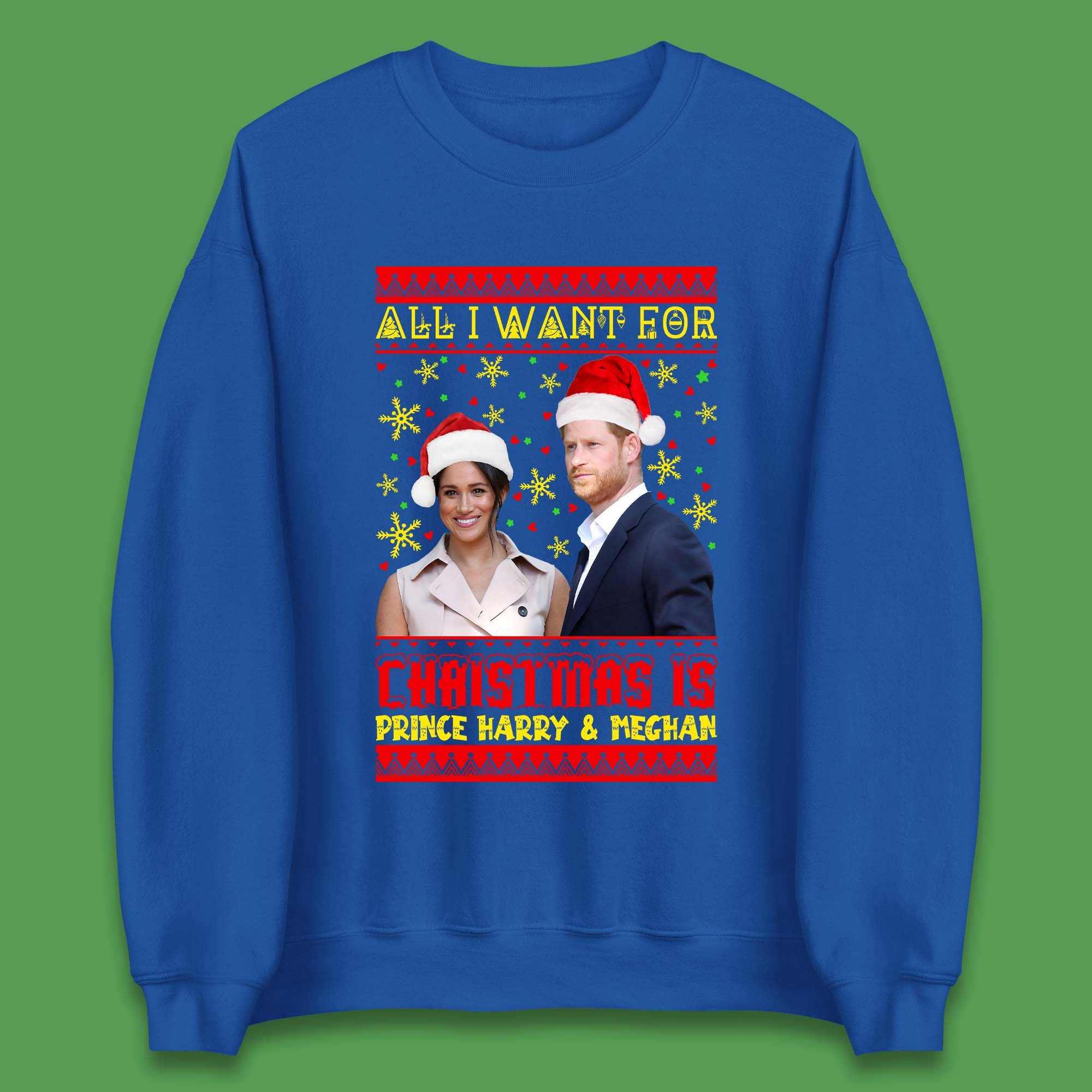 Prince Harry & Meghan Christmas Unisex Sweatshirt