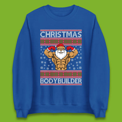 Ugly Christmas Bodybuilder Unisex Sweatshirt