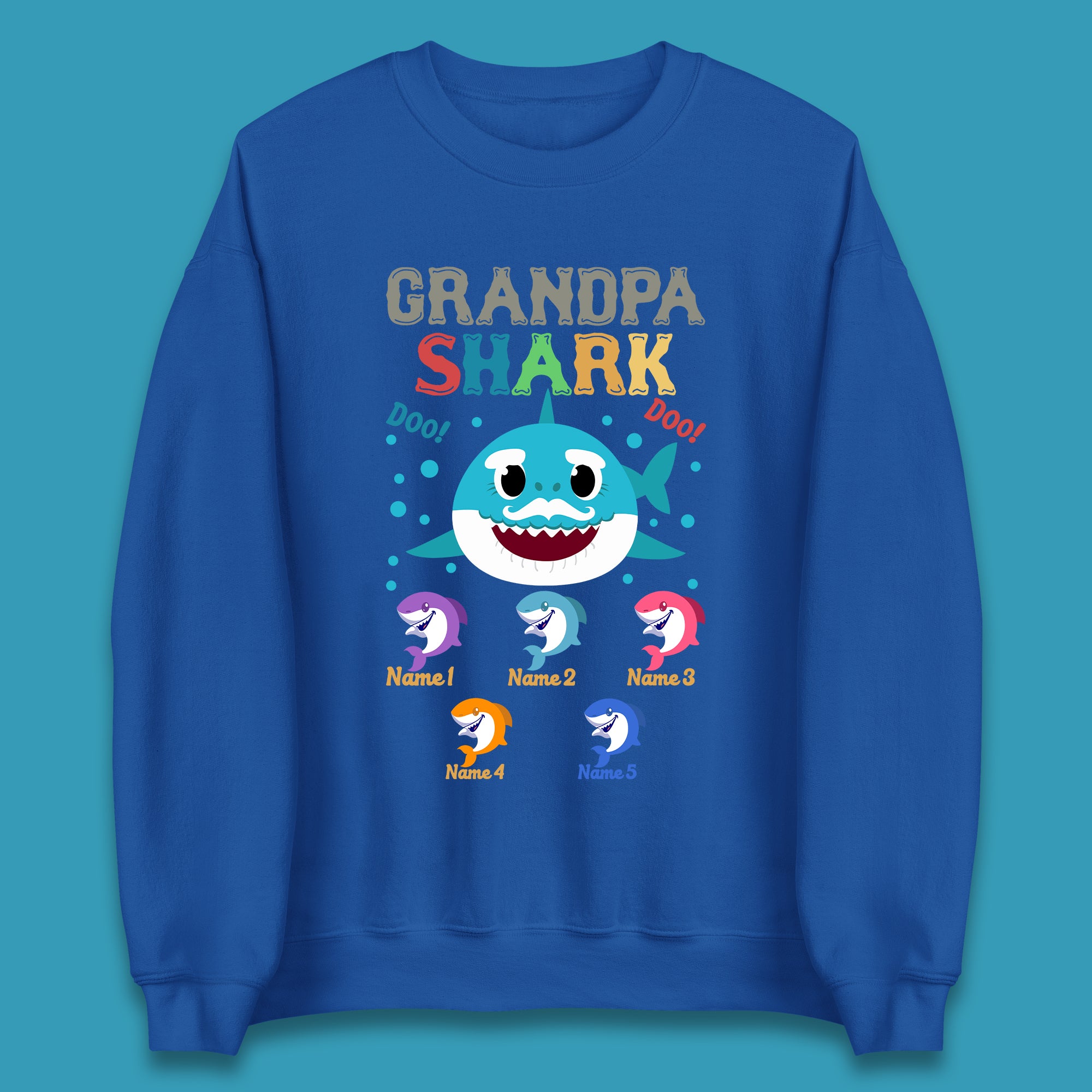 Personalised Grandpa Shark Unisex Sweatshirt