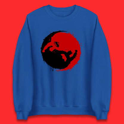 Dc Comics American Superheros Superman And Batman Fictional Movie Character Anime Yin Yang Spoof Unisex Sweatshirt