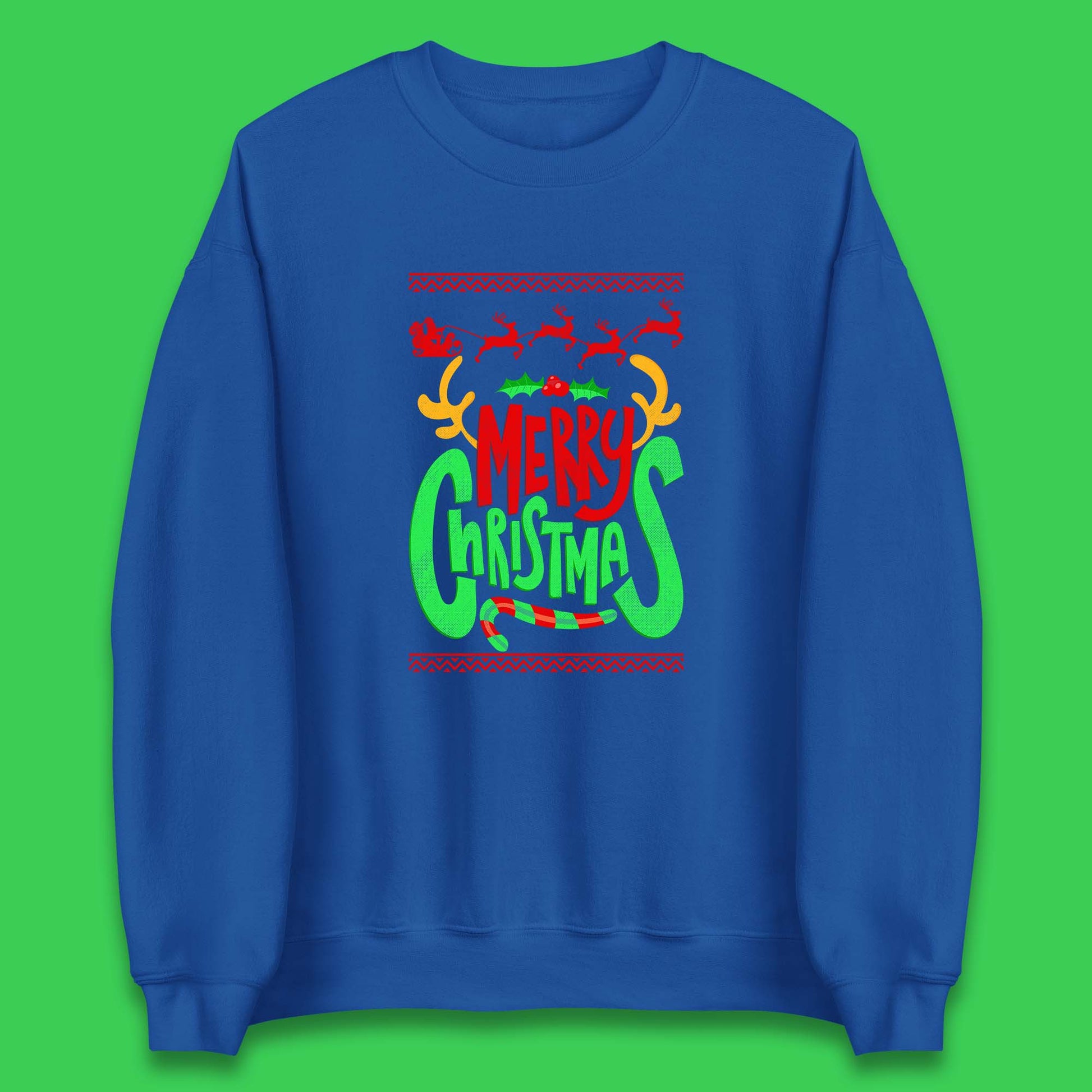 christmas reindeer antlers sweatshirt
