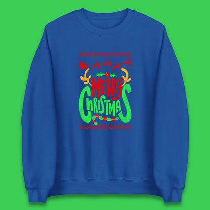 christmas reindeer antlers sweatshirt