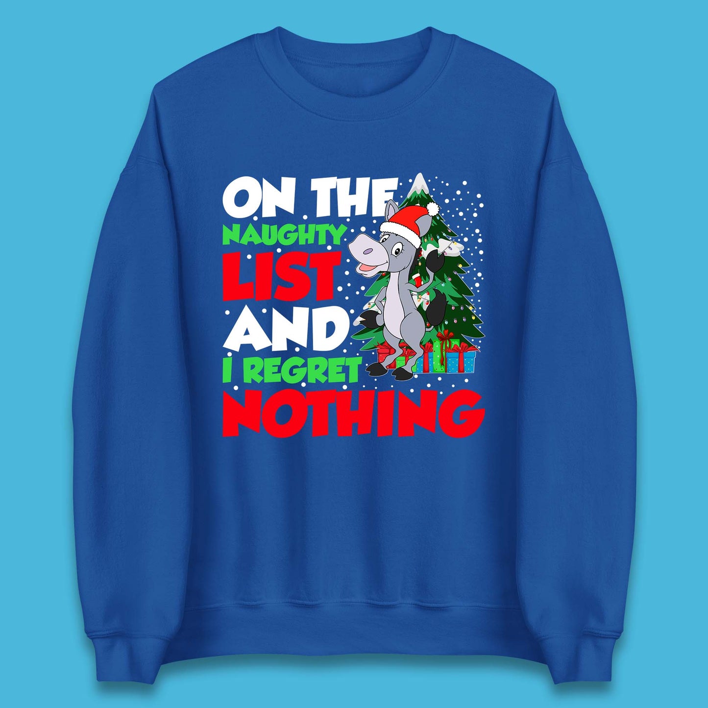 Donkey Christmas Naughty List Unisex Sweatshirt