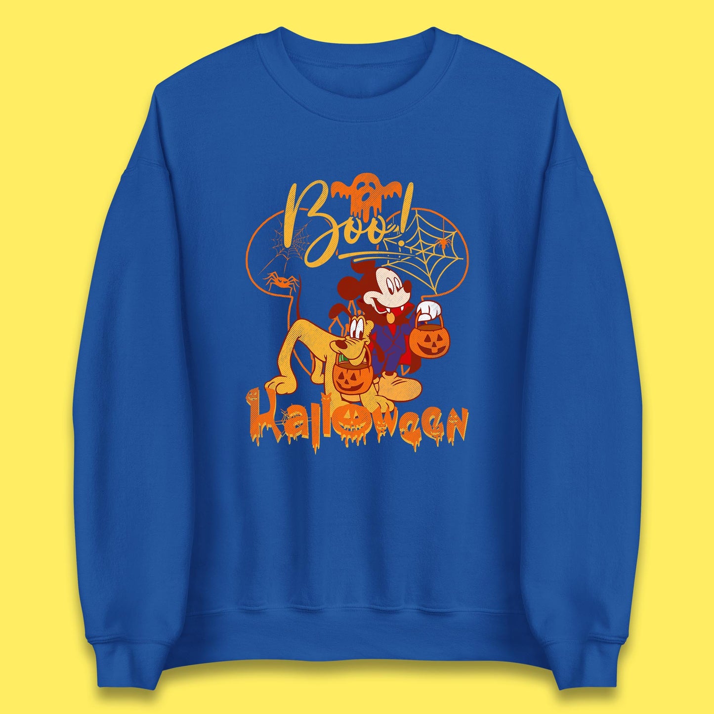 Boo Halloween Mickey Mouse And Pluto Friends Disney Halloween Disneyland Trip Unisex Sweatshirt