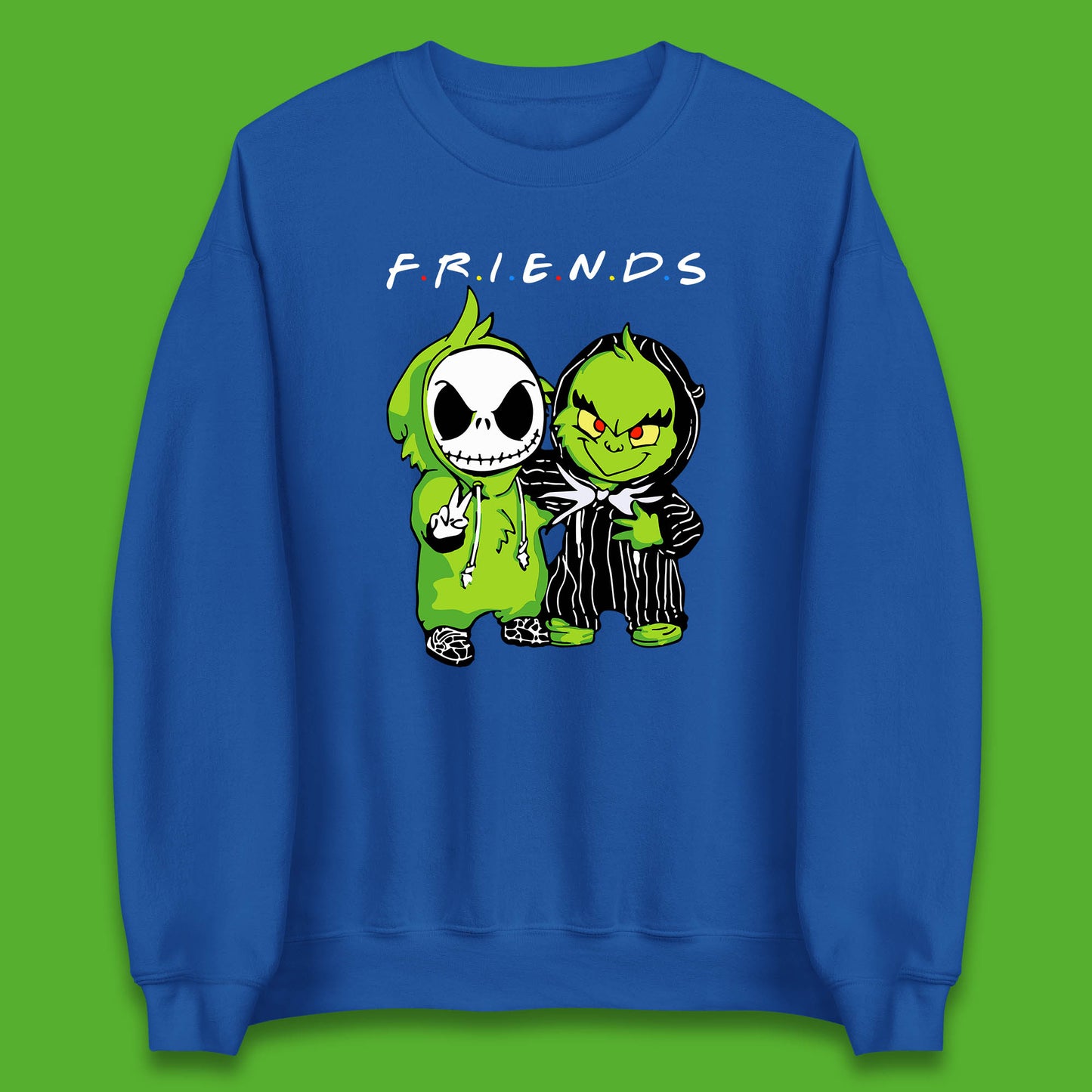 grinch and jack skellington sweatshirt