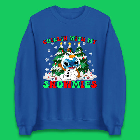 Snowman Stitch Christmas Unisex Sweatshirt