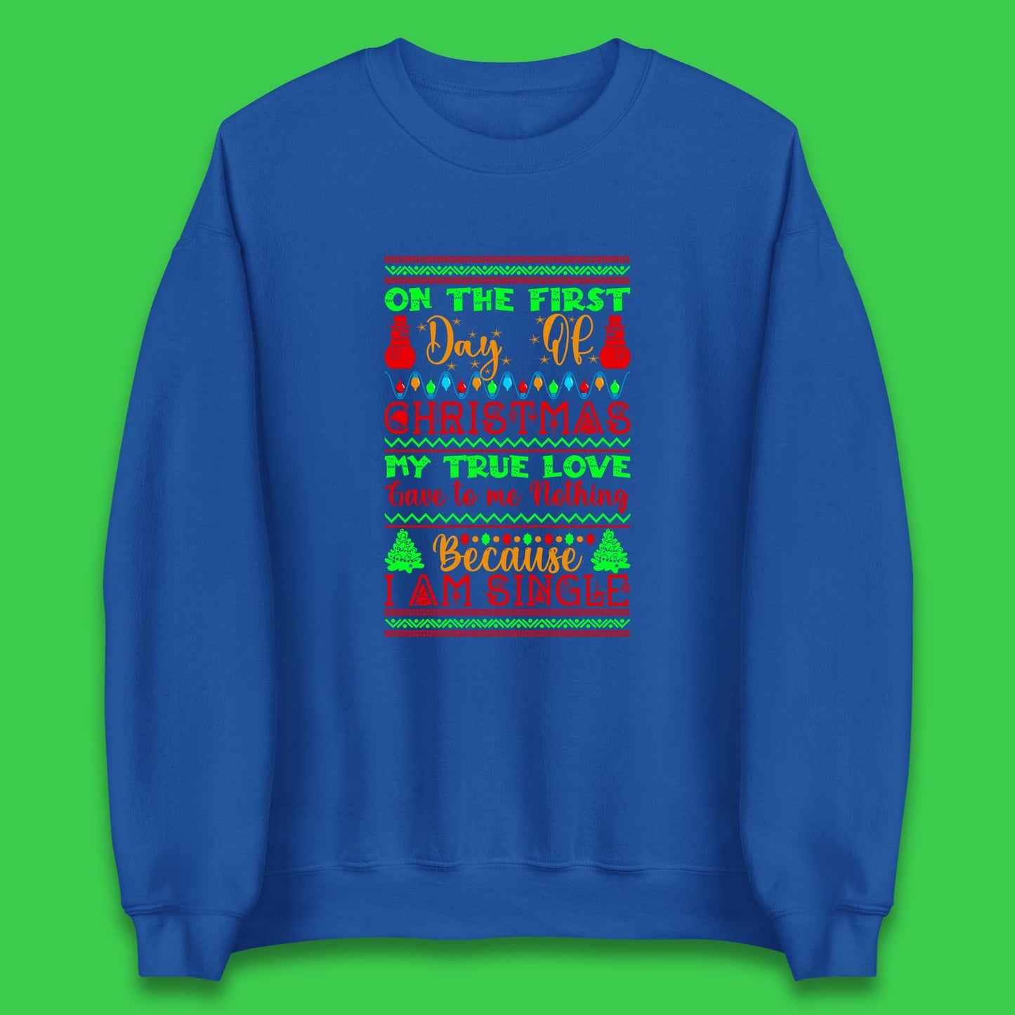christmas single quote sweatshirt
