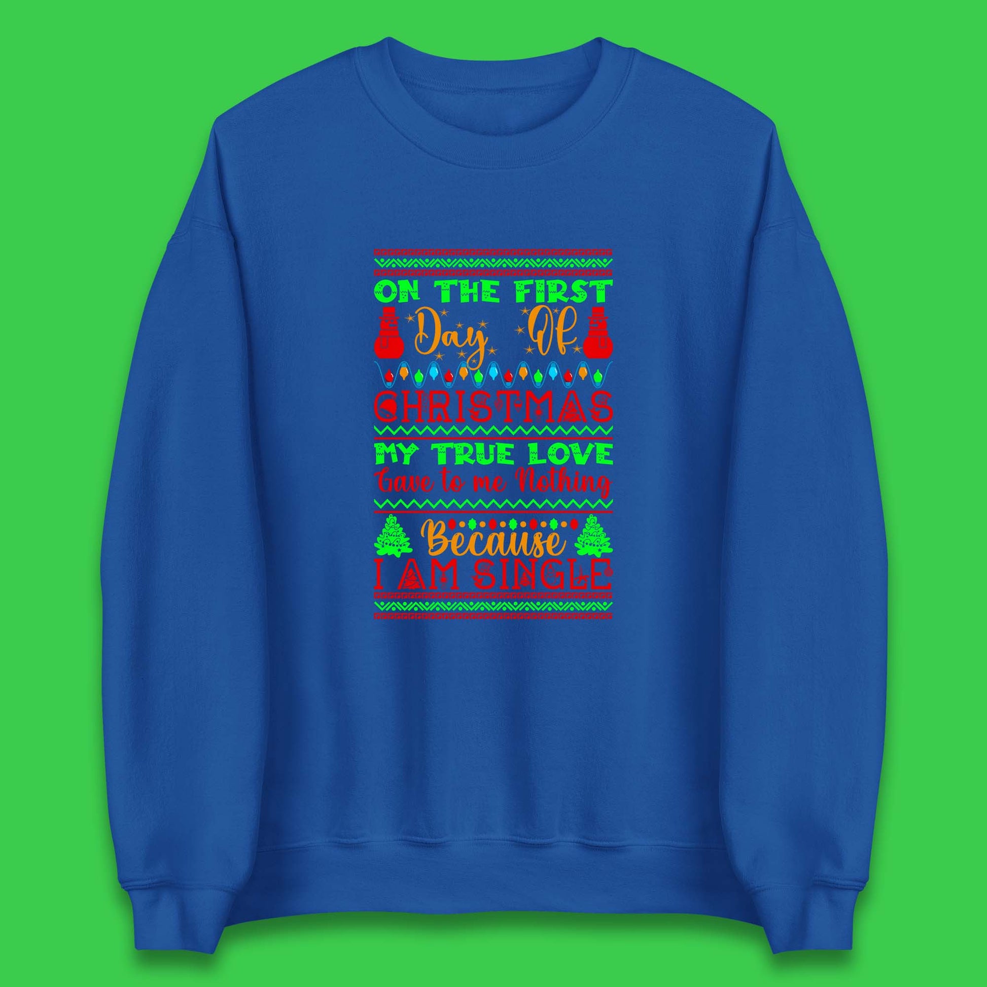 christmas single quote sweatshirt