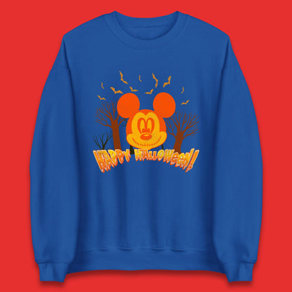 Happy Halloween Mickey Mouse Horror Scary Spooky Jack Face Halloween Disney Trip Unisex Sweatshirt
