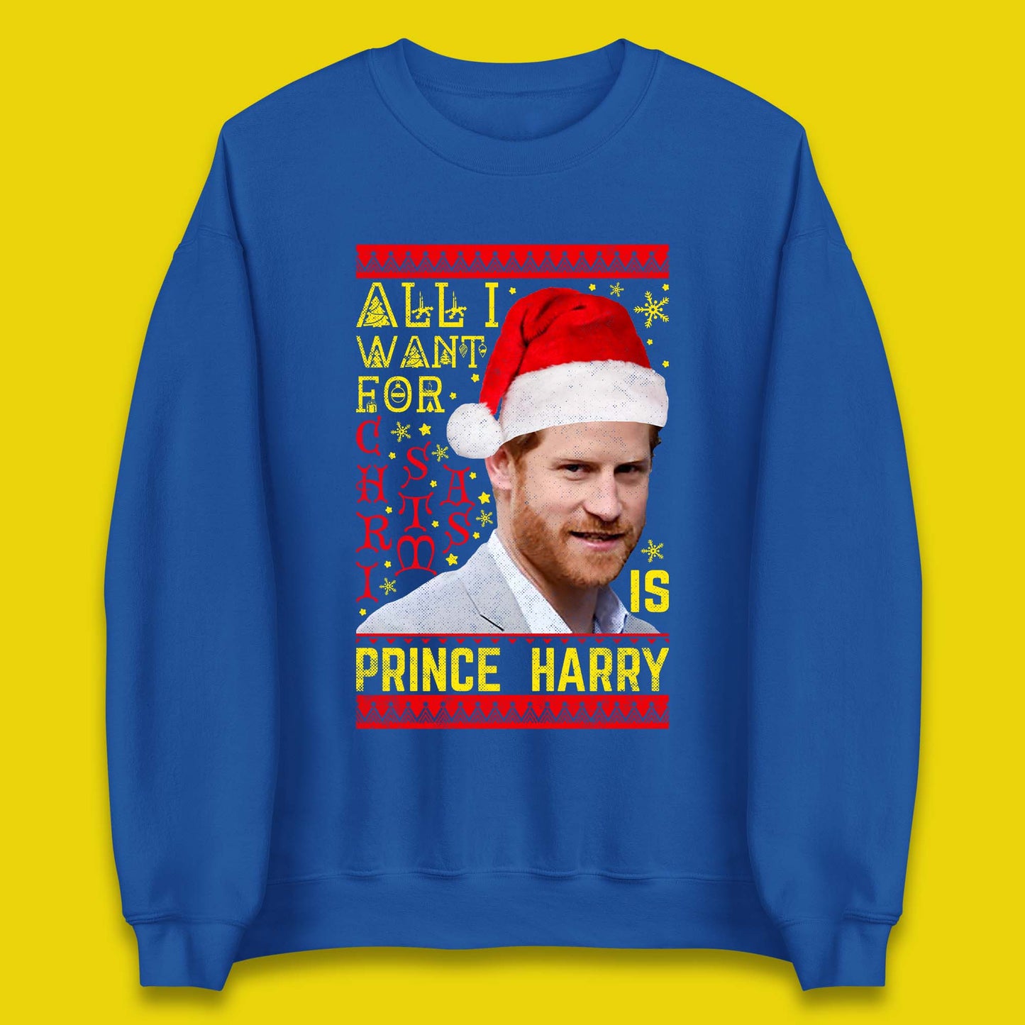 Prince Harry Christmas Unisex Sweatshirt