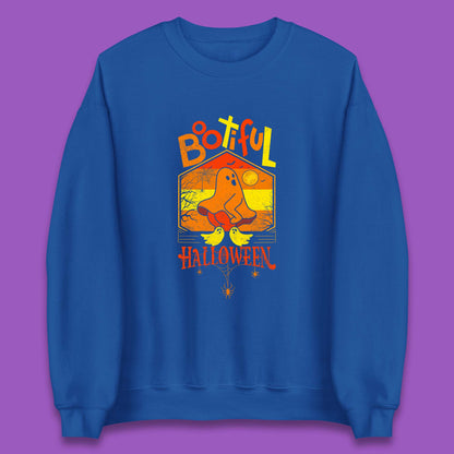 Bootiful Halloween Funny Ghost Big Butt Thick Halloween Ghost Booty Funny Humor Offensive Unisex Sweatshirt
