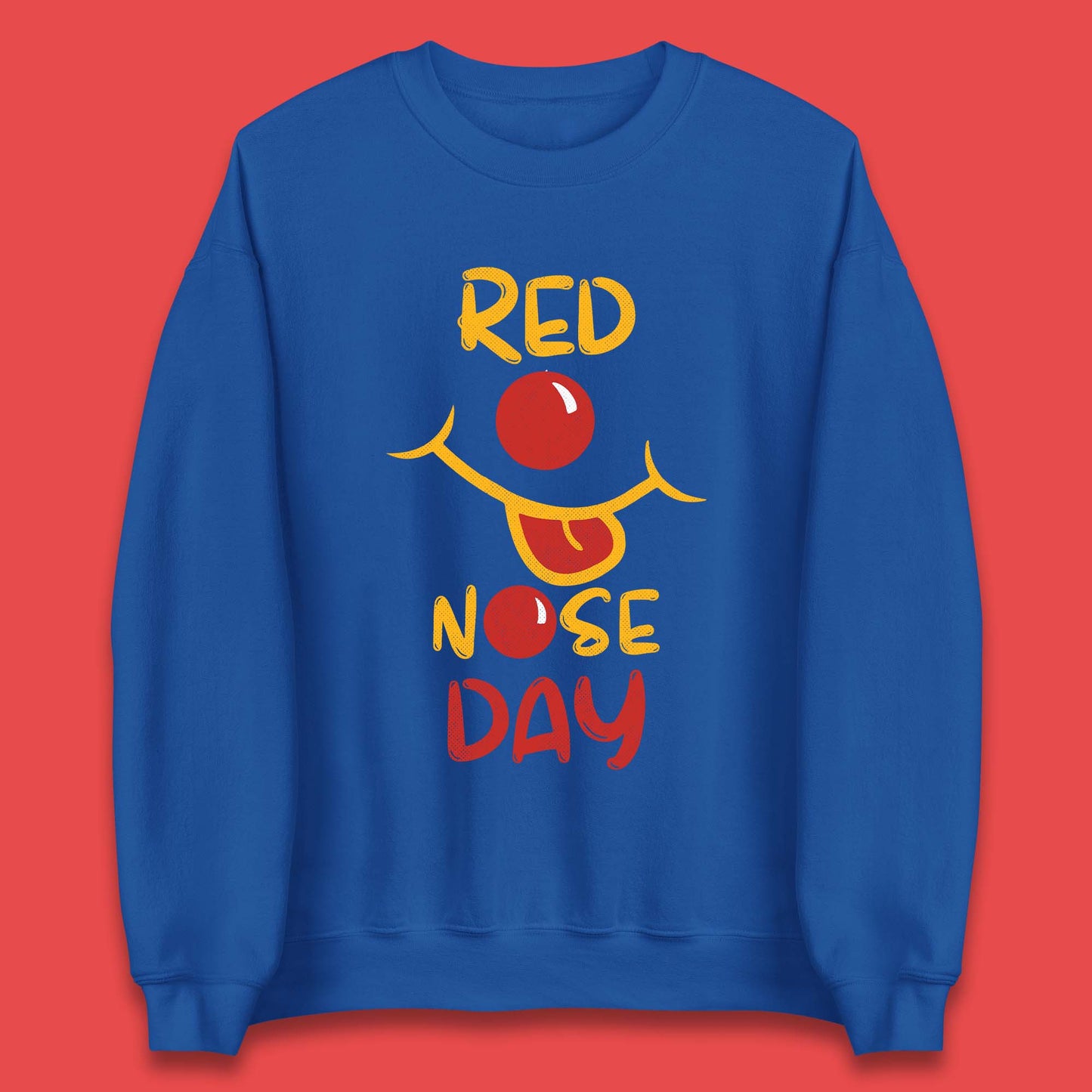 Red Nose Day Smiley Face Unisex Sweatshirt