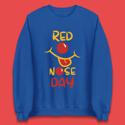 Red Nose Day Smiley Face Unisex Sweatshirt