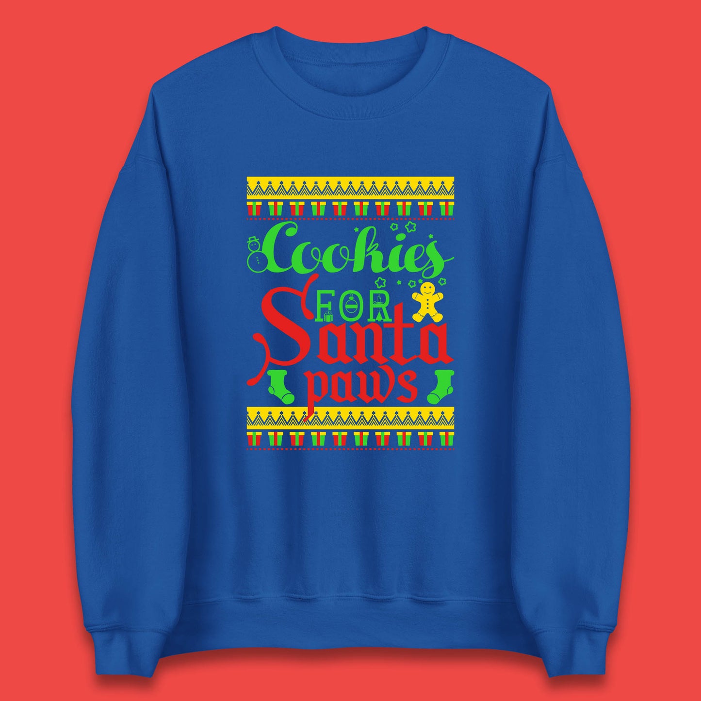 christmas cookies for santa paws sweatshirt