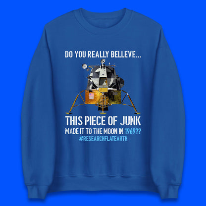 Research Flat Earth Unisex Sweatshirt