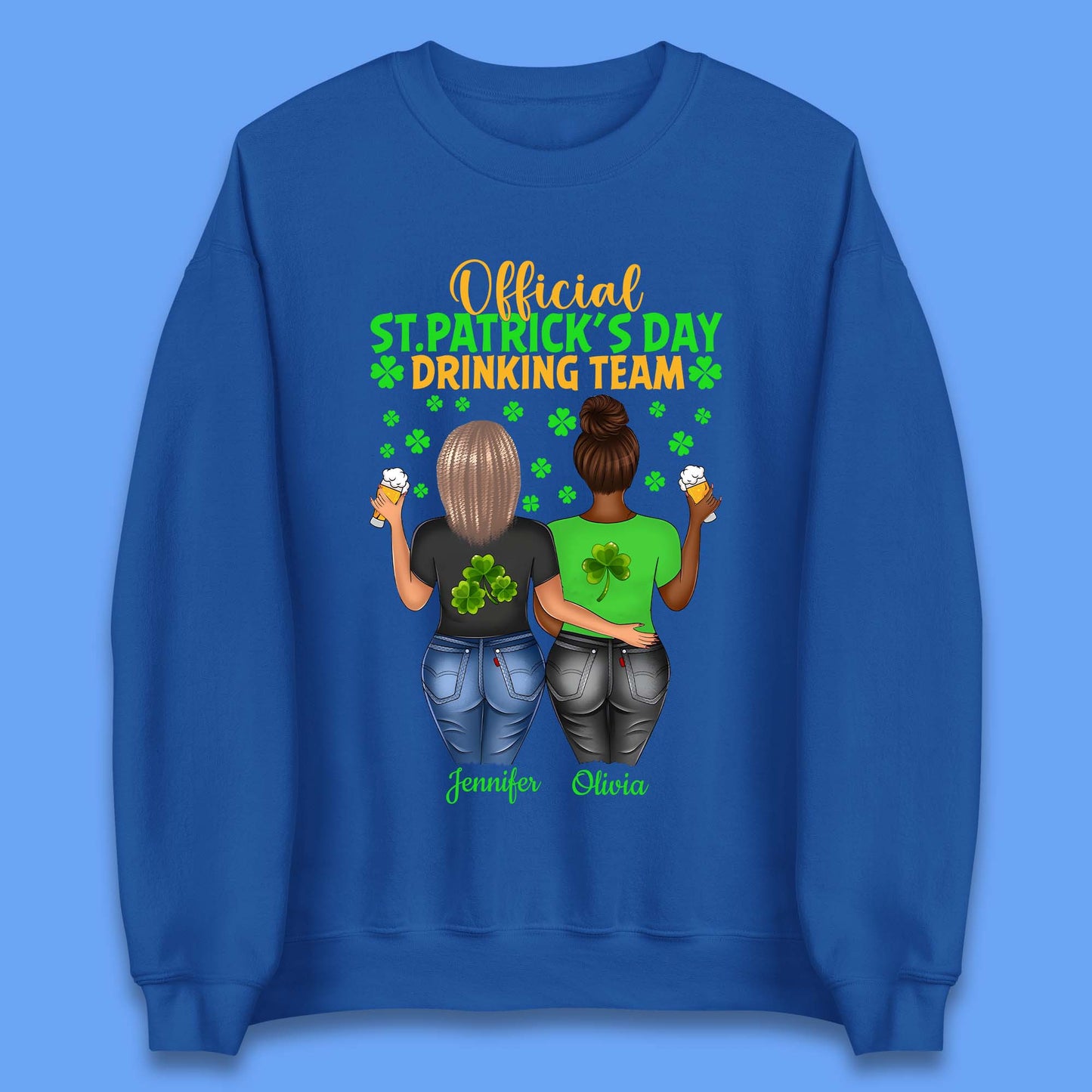 Personalised St. Patrick's Day Drinking Team Unisex Sweatshirt