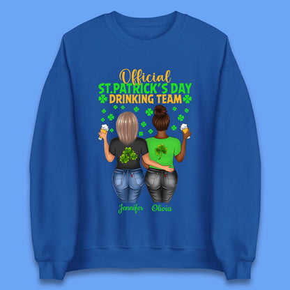 Personalised St. Patrick's Day Drinking Team Unisex Sweatshirt